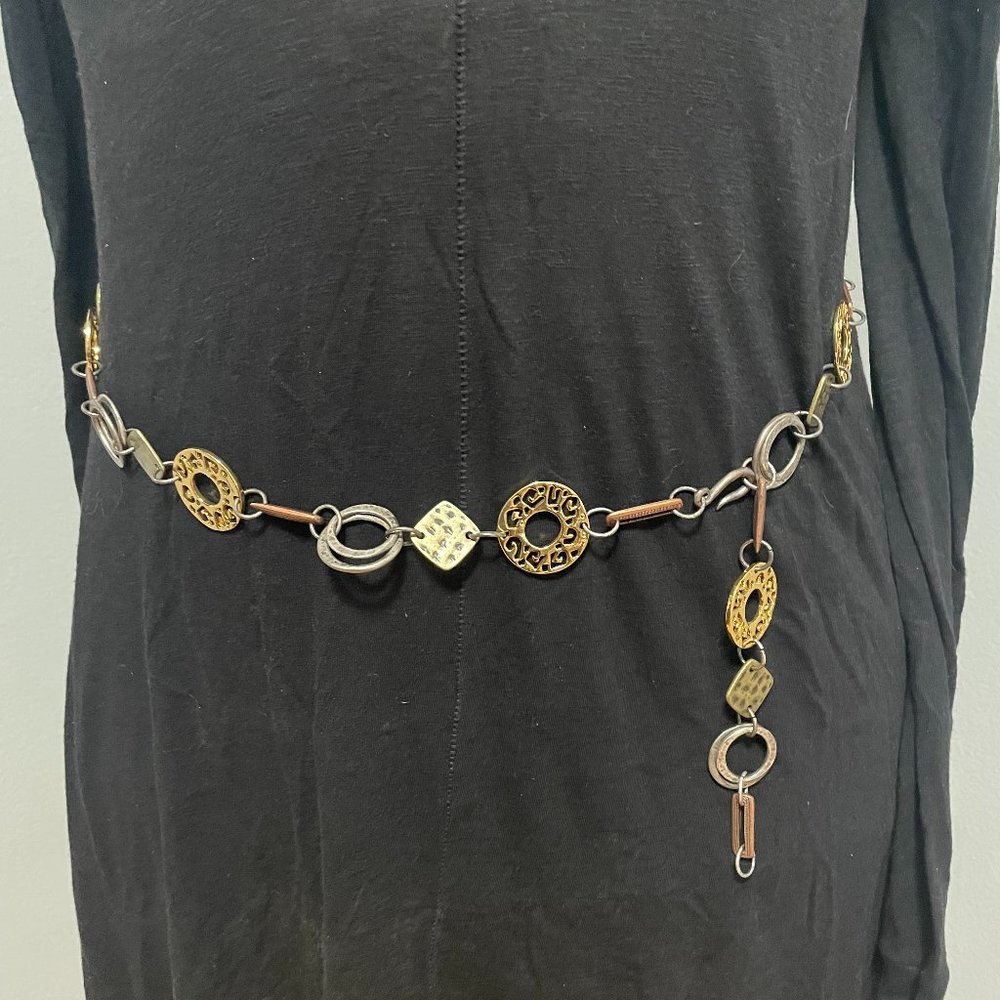 Gold-tone, Silver-tone and Brass Metal Link Belt